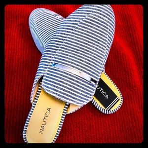 Nautica Labella Mules Slipon Flats, size 8.5 New